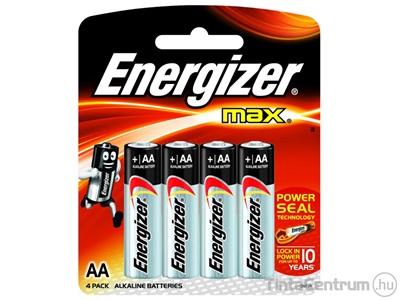 Elem, AA ceruza, ENERGIZER "Max" 4db/csomag