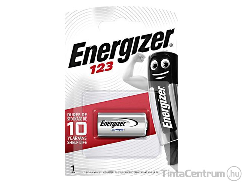 Elem, CR123, lítium, ENERGIZER 1db/csomag