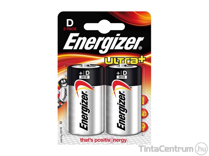 Elem, D góliát, ENERGIZER "Ultra+" 2db/csomag