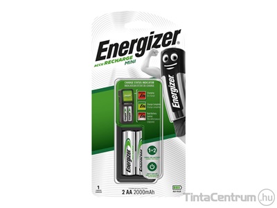 Elemtöltő, AA/AAA, 2x2000mAh, ENERGIZER "Mini" 1db/csomag