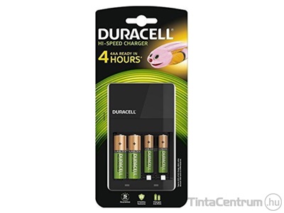 Elemtöltő és elem, AA/AAA, DURACELL "Hi-Speed CEF14" + 2db AA, 2db AAA