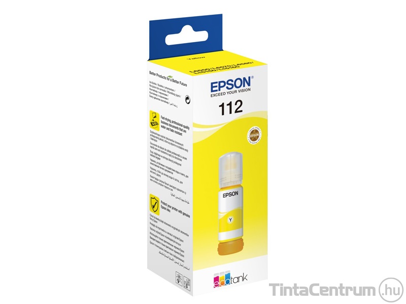 Epson 112 (T06C4) sárga [70ml] eredeti utántöltő tinta