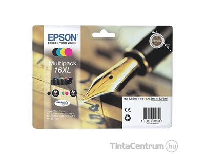 Epson 16XL (T1636) (BK,C,M,Y) eredeti 4db-os patron csomag