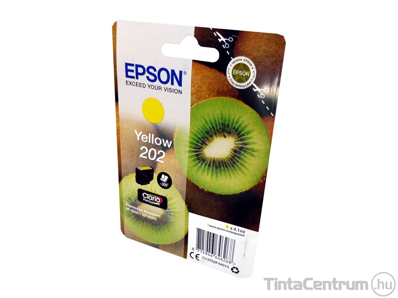 Epson 202 (T02F4) sárga eredeti tintapatron