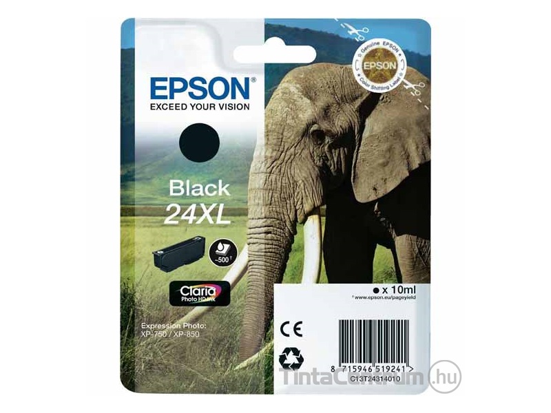 Epson 24XL (T2431) fekete eredeti tintapatron