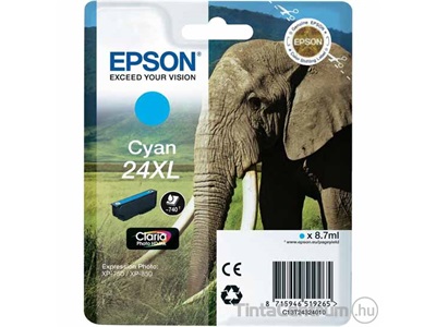 Epson 24XL (T2432) ciánkék eredeti tintapatron