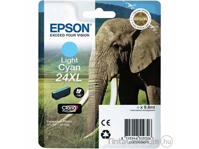 Epson 24XL (T2435) világos ciánkék eredeti tintapatron