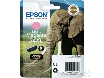 Epson 24XL (T2436) világosmagenta eredeti tintapatron