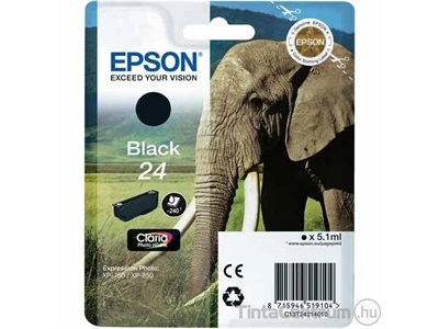 Epson 24 (T2421) fekete eredeti tintapatron