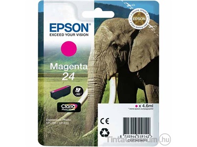 Epson 24 (T2423) magenta eredeti tintapatron