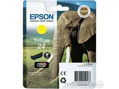 Epson 24 (T2424) sárga eredeti tintapatron