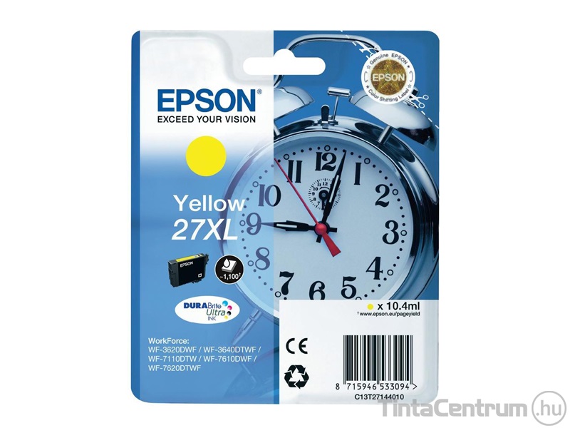 Epson 27XL (T2714) sárga eredeti tintapatron