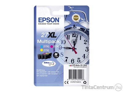 Epson 27XL (T2715) (C,M,Y) eredeti 3db-os patron csomag