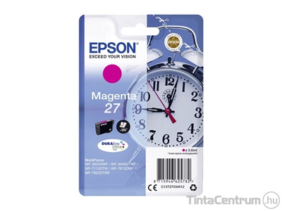 Epson 27 (T2703) magenta eredeti tintapatron