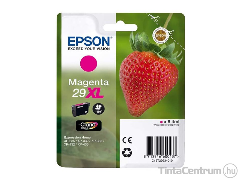 Epson 29XL (T2993) magenta eredeti tintapatron