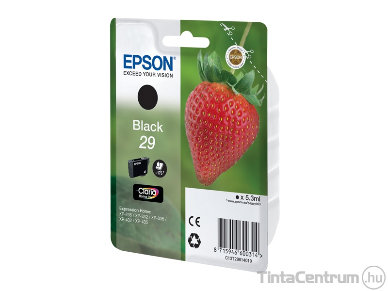 Epson 29 (T2981) fekete eredeti tintapatron