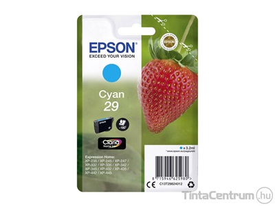 Epson 29 (T2982) ciánkék eredeti tintapatron