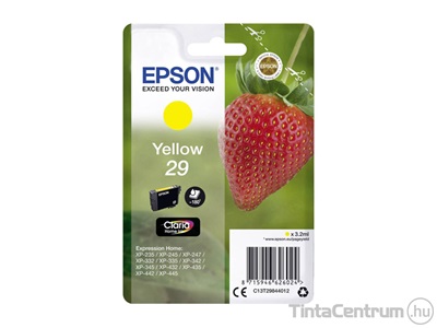 Epson 29 (T2984) sárga eredeti tintapatron