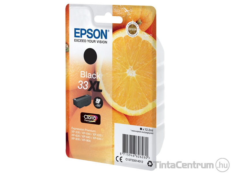 Epson 33XL (T3351) fekete eredeti tintapatron