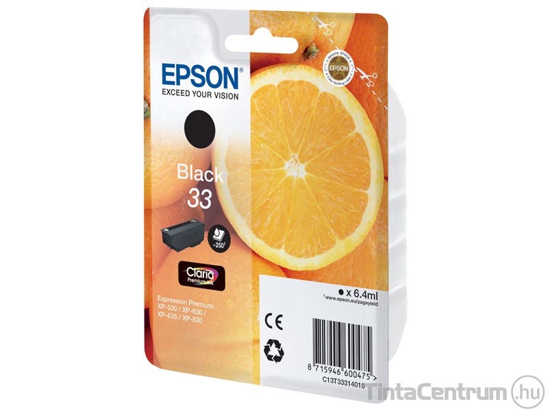 Epson 33 (T3331) fekete eredeti tintapatron