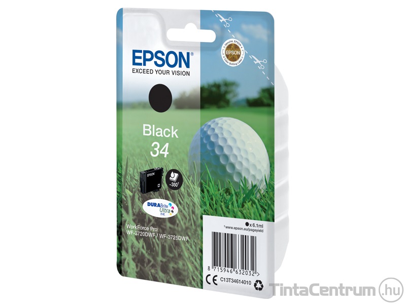 Epson 34 (T3461) fekete eredeti tintapatron