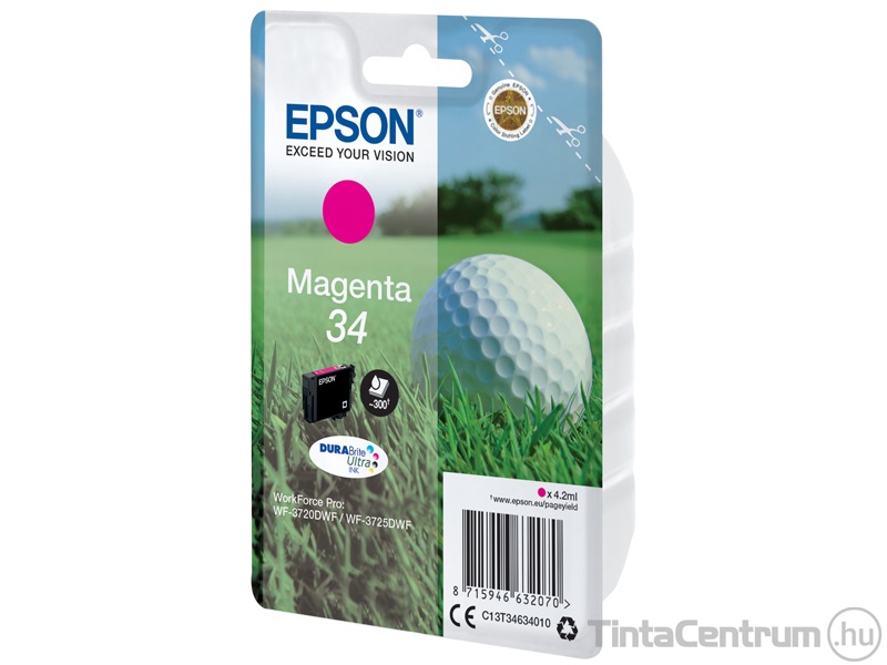 Epson 34 (T3463) magenta eredeti tintapatron