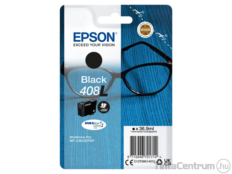 Epson 408L (T09K1) fekete eredeti tintapatron