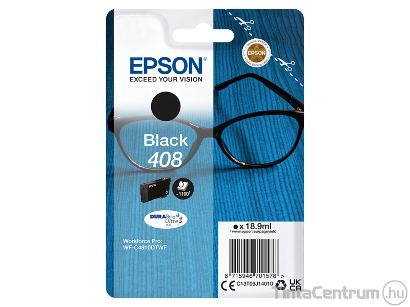 Epson 408 (T09J1) fekete eredeti tintapatron