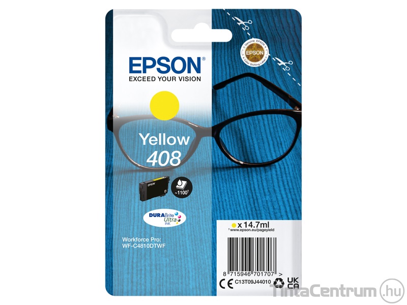 Epson 408 (T09J4) sárga eredeti tintapatron