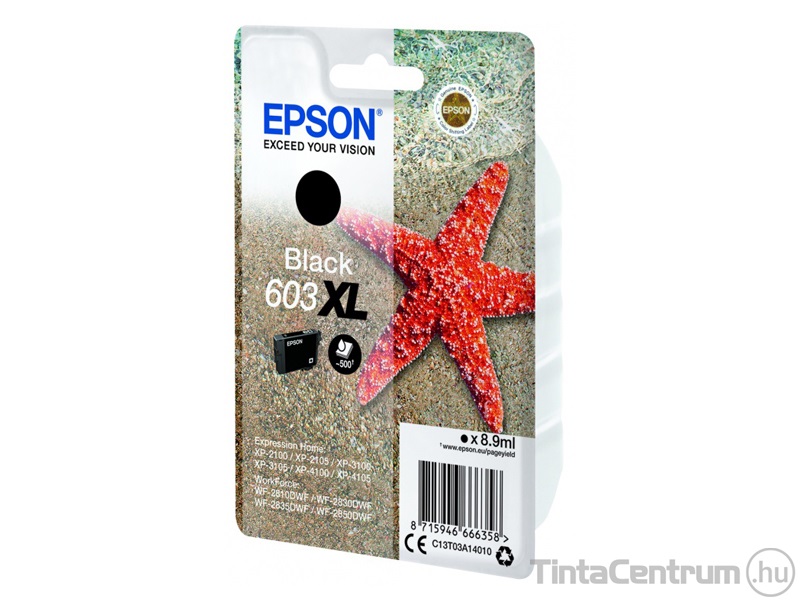 Epson 603XL (T03A1) fekete eredeti tintapatron