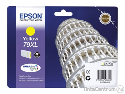 Epson 79XL (T7904) sárga eredeti tintapatron