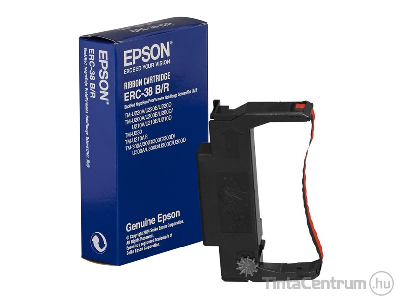 Epson ERC-38 fekete-piros eredeti festékszalag