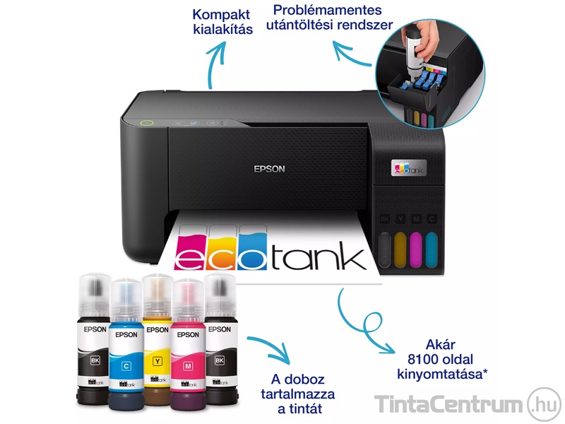 Epson EcoTank L3230 külső tintatartályos multifunkciós színes nyomtató