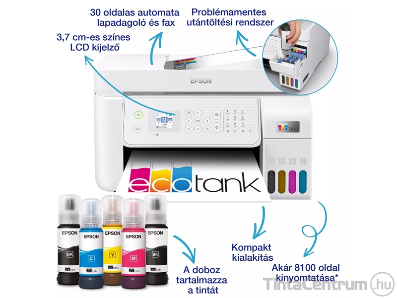 Epson EcoTank L5316 külső tintatartályos multifunkciós színes nyomtató