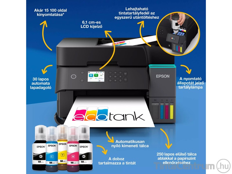 Epson EcoTank L6370 külső tintatartályos multifunkciós színes nyomtató