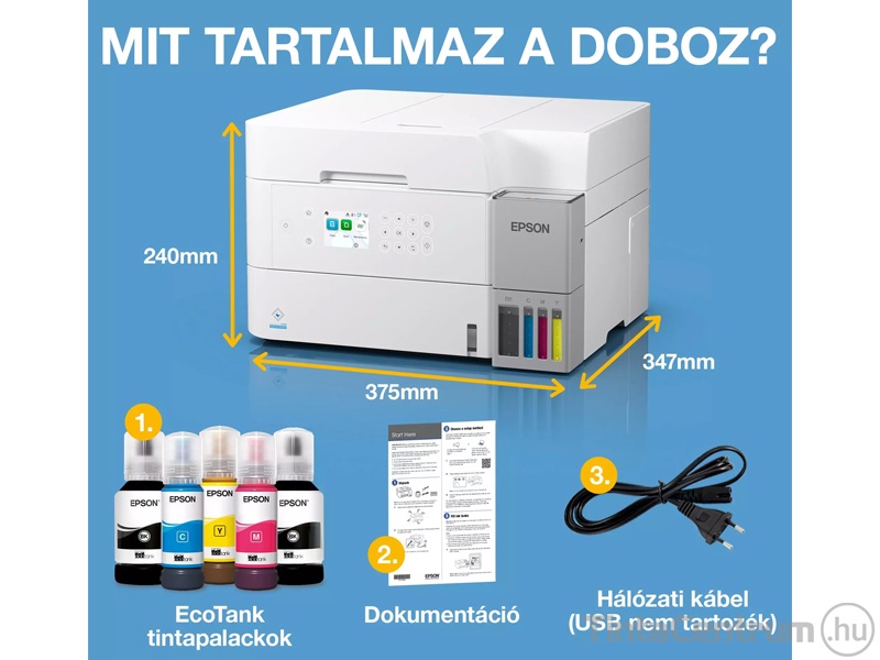 Epson EcoTank L6376 külső tintatartályos multifunkciós színes nyomtató