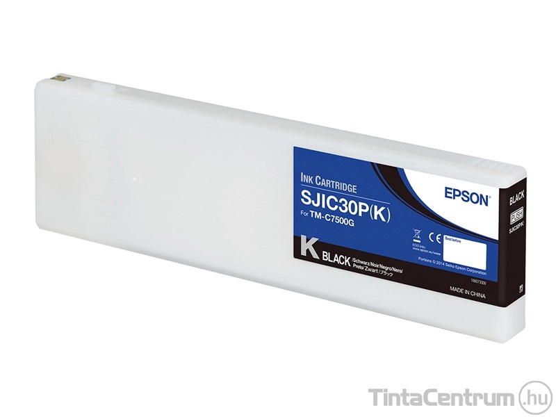 Epson SJIC30P(K) (C7500G) fekete eredeti tintapatron