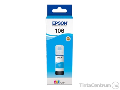 Epson 106 (T00R240) ciánkék [70ml] eredeti utántöltő tinta