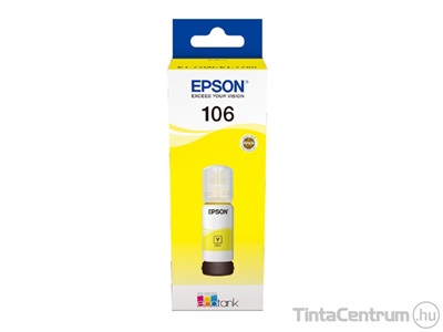 Epson 106 (T00R440) sárga [70ml] eredeti utántöltő tinta