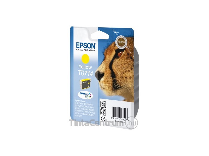 Epson T0714 sárga eredeti tintapatron