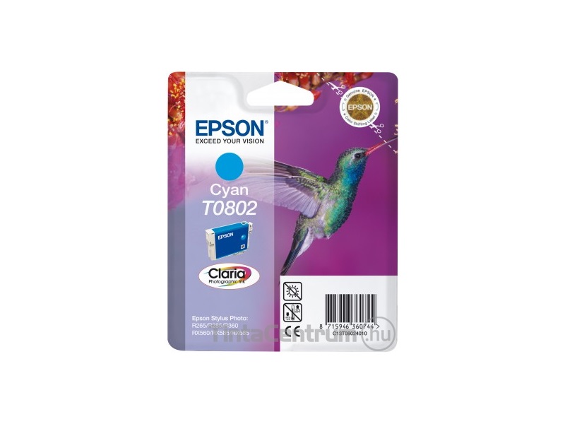 Epson T0802 ciánkék eredeti tintapatron