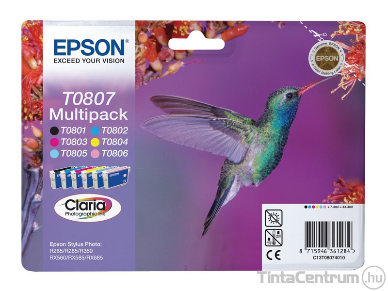 Epson T0807 eredeti multipack