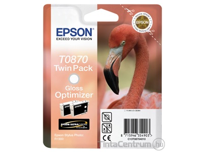 Epson T0870 eredeti 2db-os fényesség optimalizáló patron csomag