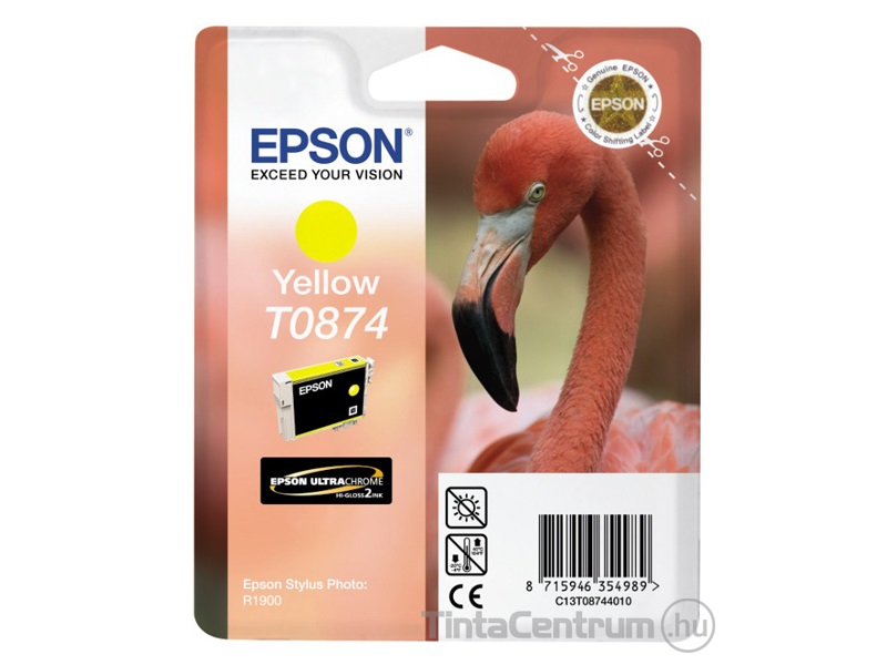 Epson T0874 sárga eredeti tintapatron