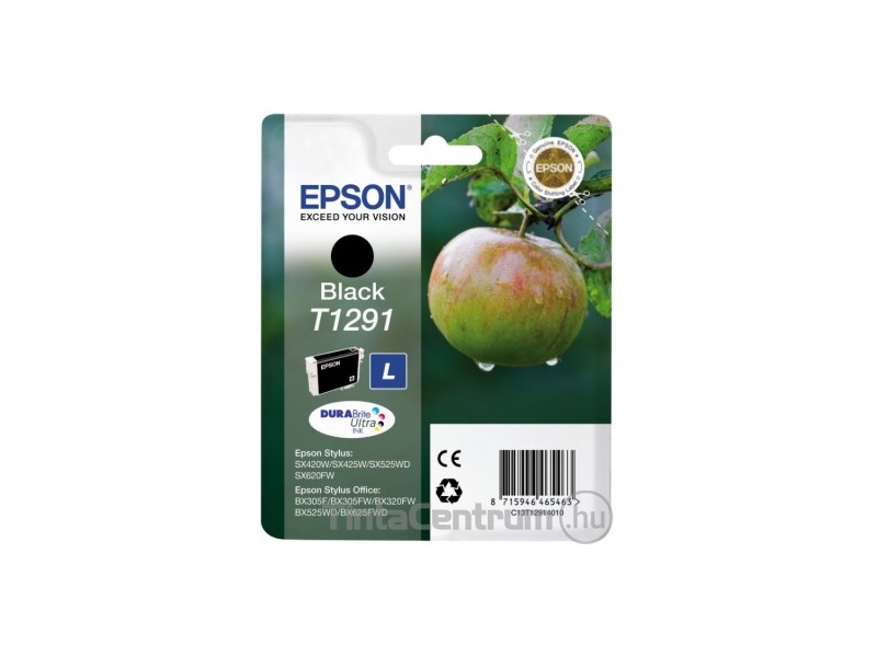 Epson T1291 fekete eredeti tintapatron