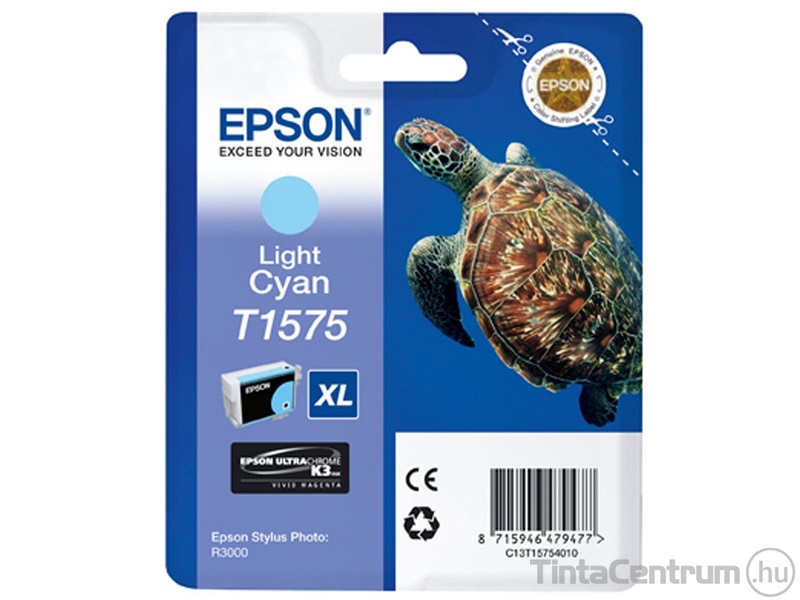 Epson T1575 világos ciánkék eredeti tintapatron