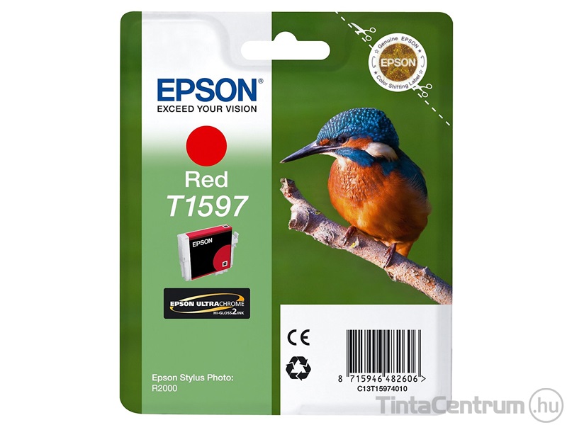 Epson T1597 piros eredeti tintapatron