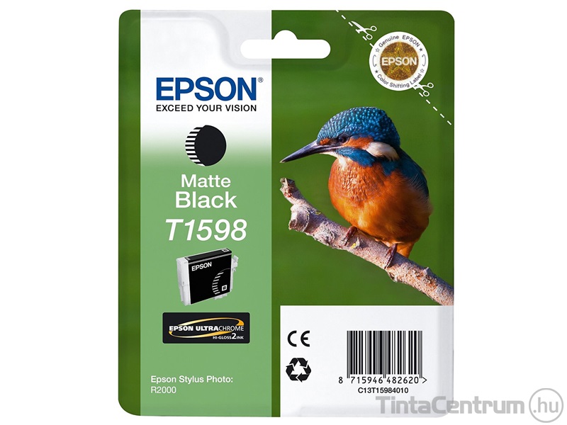 Epson T1598 mattfekete eredeti tintapatron