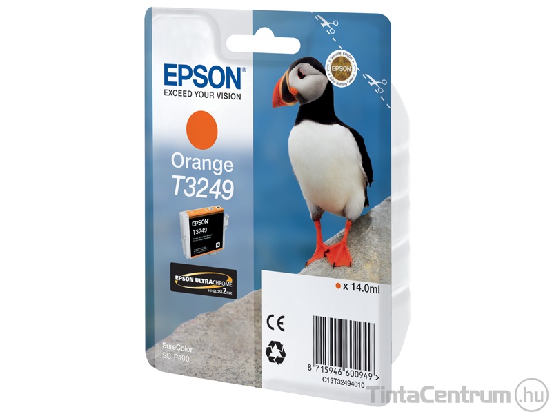 Epson T3249 narancssárga eredeti tintapatron