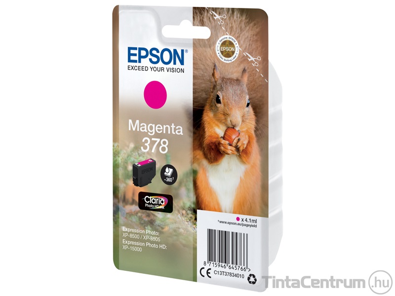 Epson 378 (T3783) magenta eredeti tintapatron